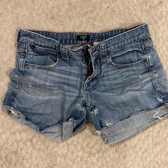 J.Crew size 2 denim shorts. - Picture 1 of 4
